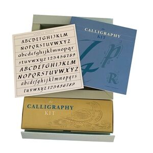 Blue Calligraphy Kit Learn easily for special invitations, cards or art work
